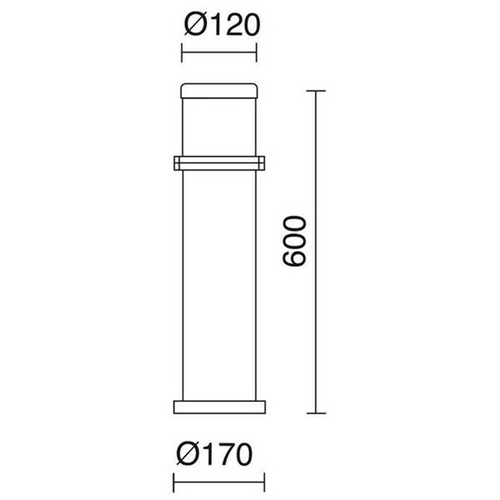 Balizas de Exterior OMO IP55 60W E27 Antracita