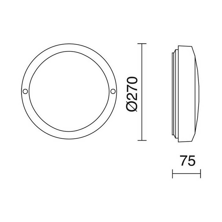 Apliques de Exterior PAMPERO IP65 E27 60W Gris