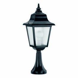 Balizas de Exterior ROB IP43 70W E27 Negro Cristal Mate