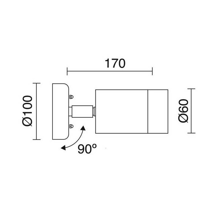 Proyectores de Exterior STAN IP44 GU10 35W Inox