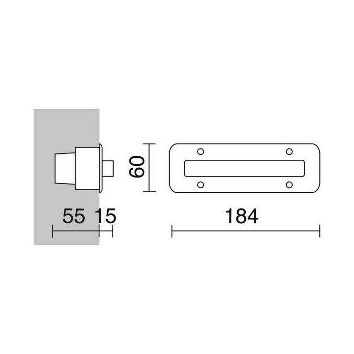 Lámparas Empotrables de Exterior pared SYNA IP68 Led 3,6W Inox