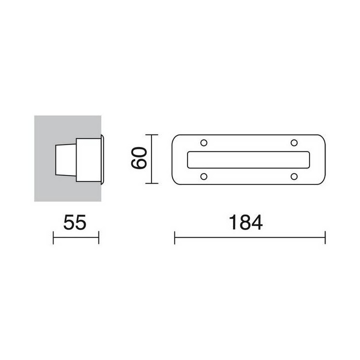 Lámparas Empotrables de Exterior pared SYNA IP68 Led 1,3W Inox