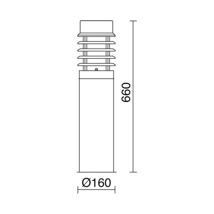 Balizas de Exterior TRIKI IP44 E27 Inox 304