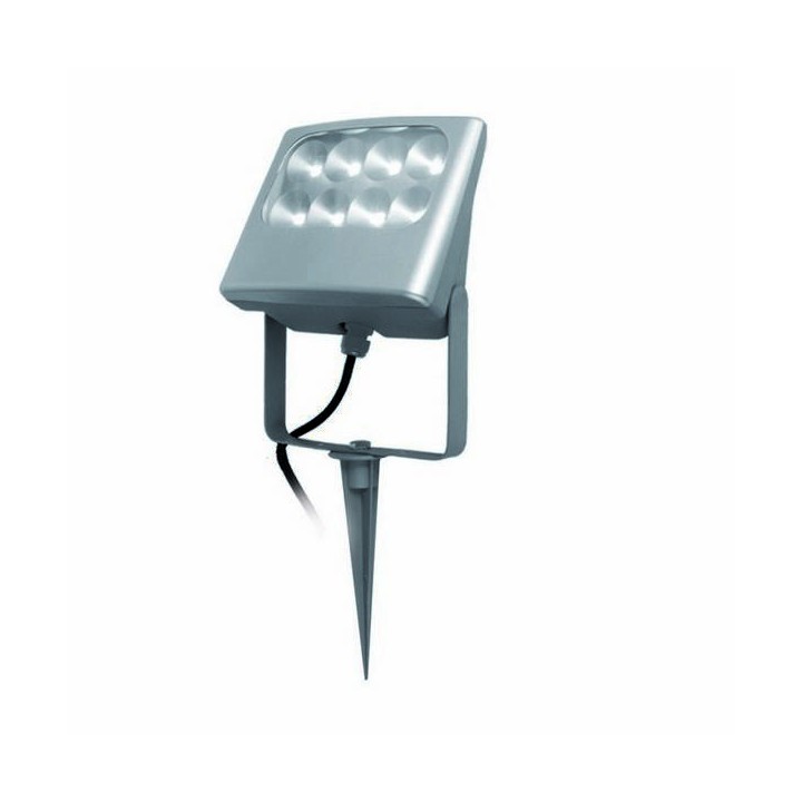 Proyectores de Exterior con piqueta BERLIN IP5 led 4 8x3w Gris