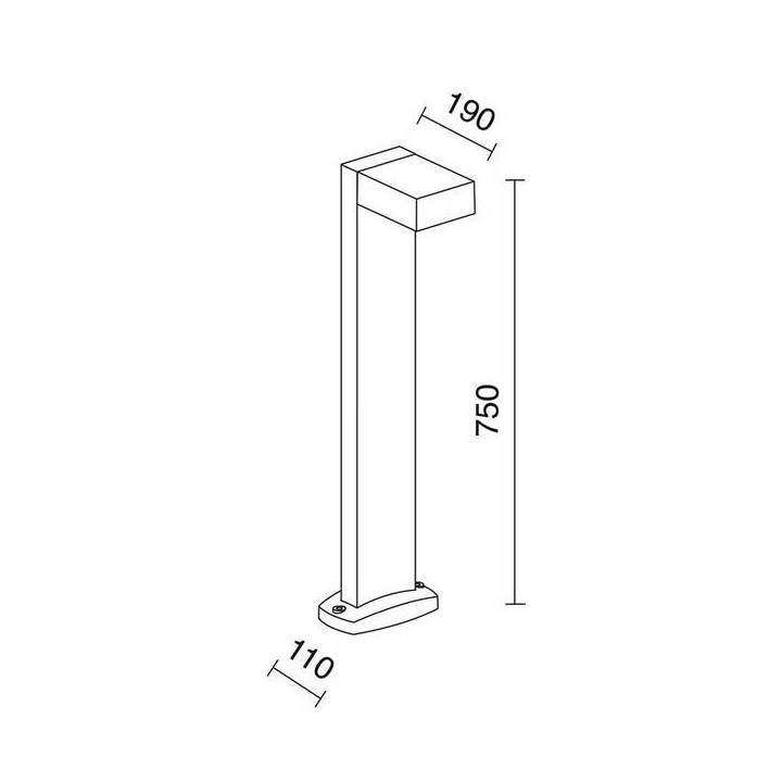 Balizas de Exterior GUIU IP54 GX53 max.11W Antracita