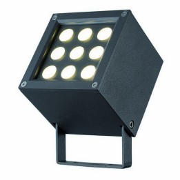 Proyectores de Exterior BARNI IP65 LED 9W 541lm 3000K Antracita