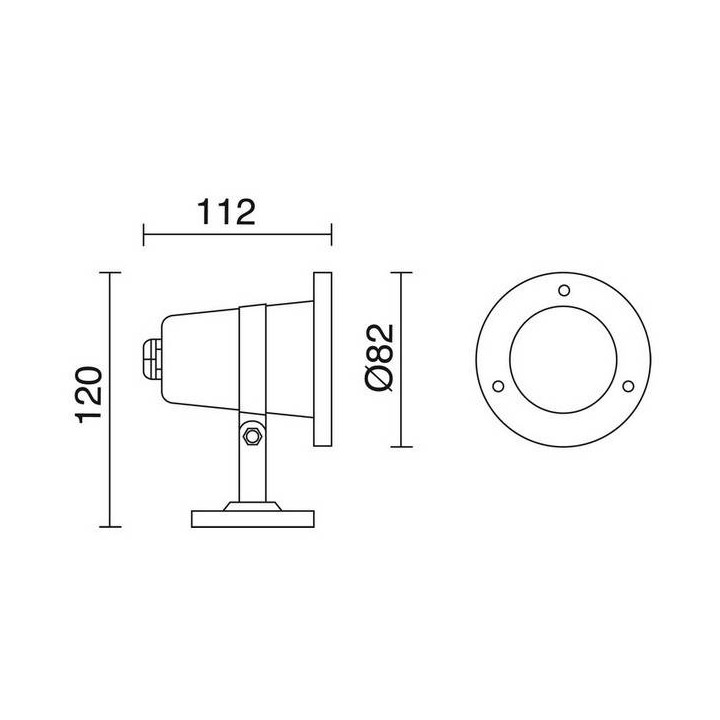 Proyectores de Exterior Sumergible SEDNA IP68 12V GU5,3 Inox