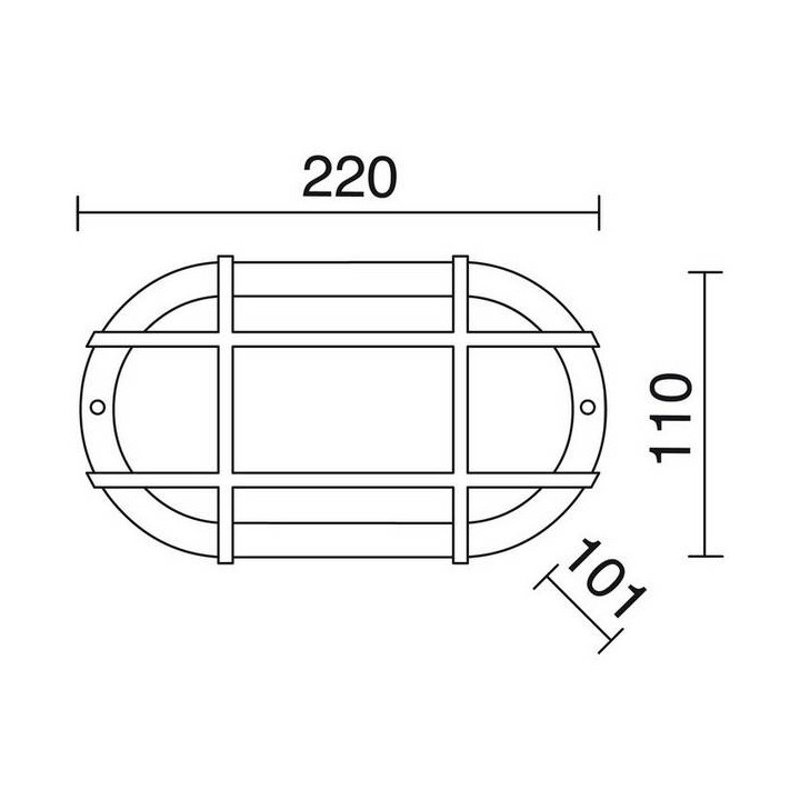 Apliques de Exterior COBAN rejilla IP44 E27 Blanco