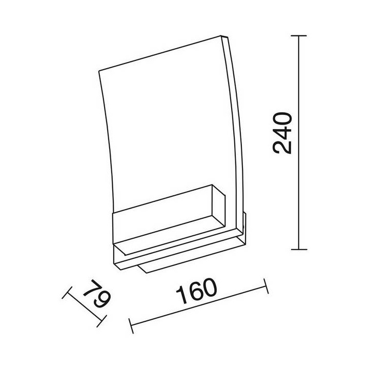 Apliques de Exterior SEIL IP54 LED 15W 1031lm 3000K Blanco