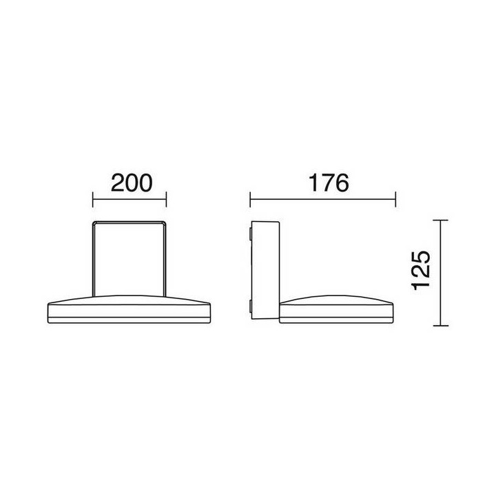Apliques de Exterior IZARO IP54 LED 8W 675lm 3000K Blanco