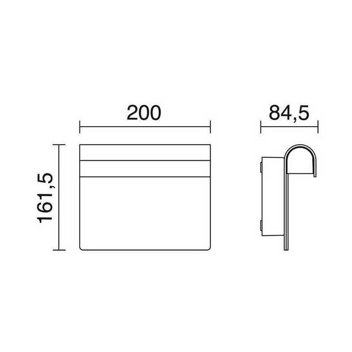 Apliques de Exterior NUMBER IP54 LED 6W 396lm 3000K Blanco