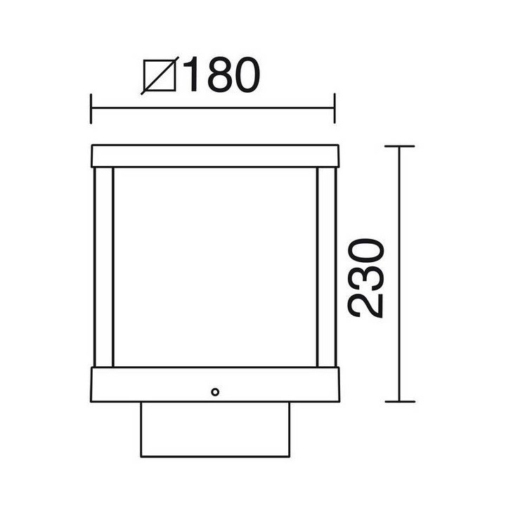 Balizas de Exterior ARLEN IP54 LED 12W 350lm 3000K Antracita