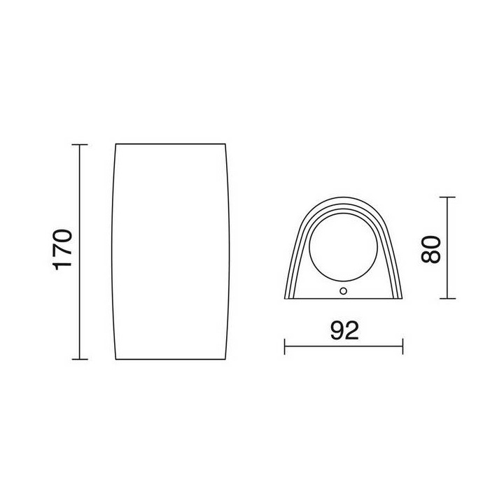 Apliques de Exterior ESTEL IP55 GU10 35W Gris