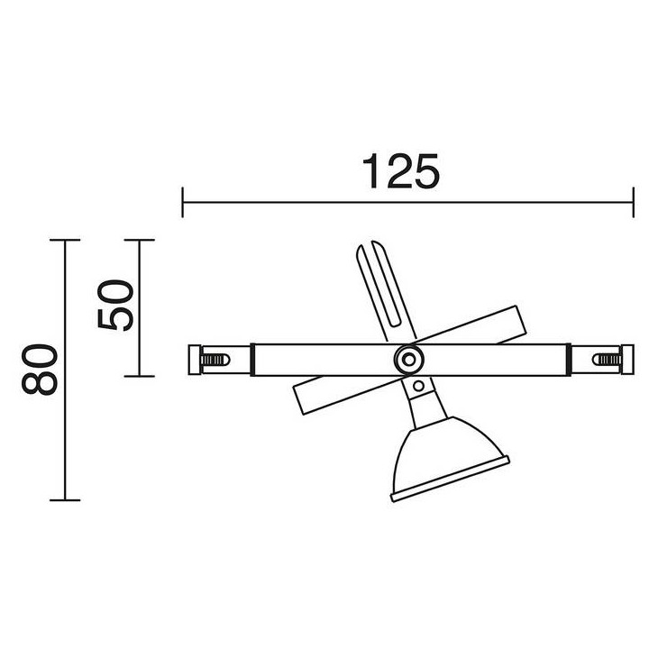 Proyector DEVAS KABLE12 QR-CB GU5,3 Cromo 