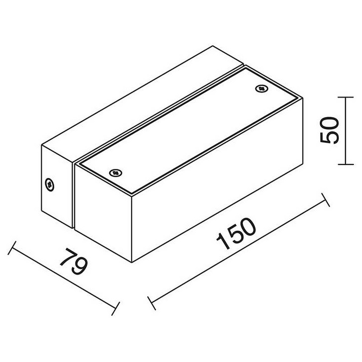 Aplique SHADOW 6x1W PoWer LED Aluminio 