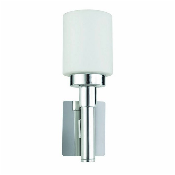 Aplique baño VEL IP44 E14 cromo / cristal