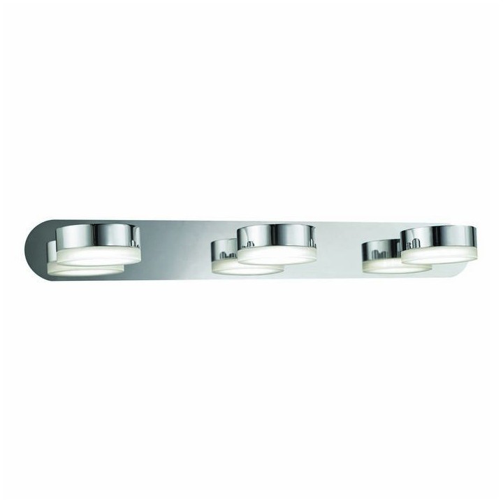 Aplique baño DESIO IP44 GX53 9W cromo / cristal