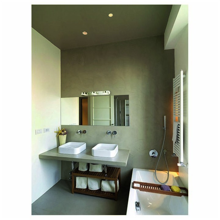 Aplique baño DESIO IP44 GX53 9W cromo / cristal