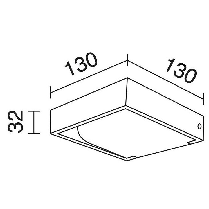 Aplique REMY IP20 LED 5W 340lm 3000K Aluminio satinado 