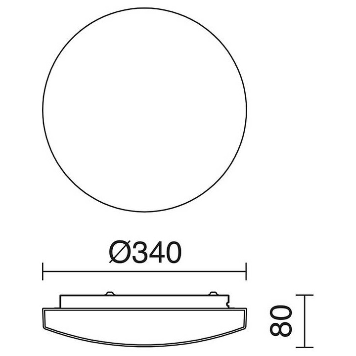 Plafón BORGO IP44 E27x3  cristal mate 