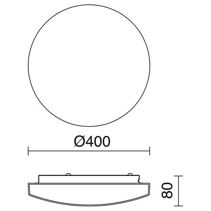 Plafón BORGO IP44 E27x4 cristal mate 