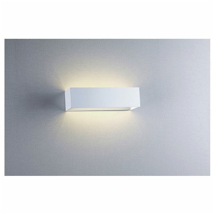 Aplique RETT IP20 LED 8W 900lm 3000K aluminio cepillado