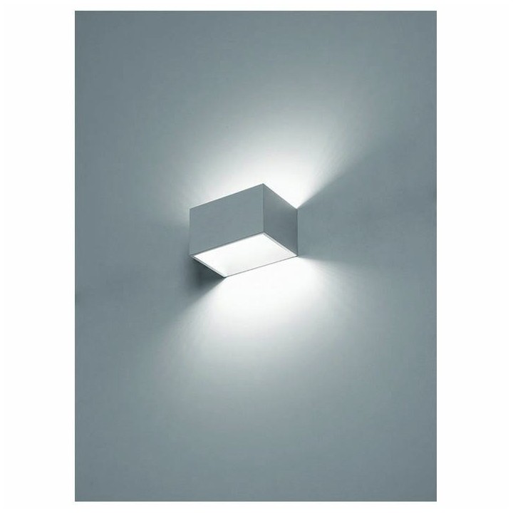 Aplique LED RETT 5W aluminio cepillado