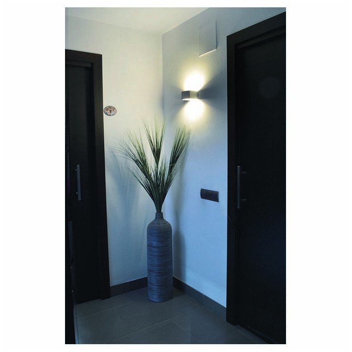 Aplique LED RETT 5W aluminio cepillado
