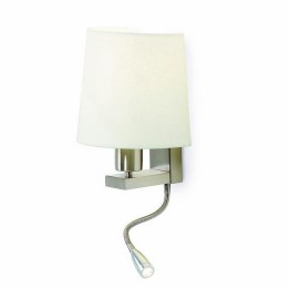 Aplique FIRENZE E27 23W+LED 3W 2 interruptores niquel satinado