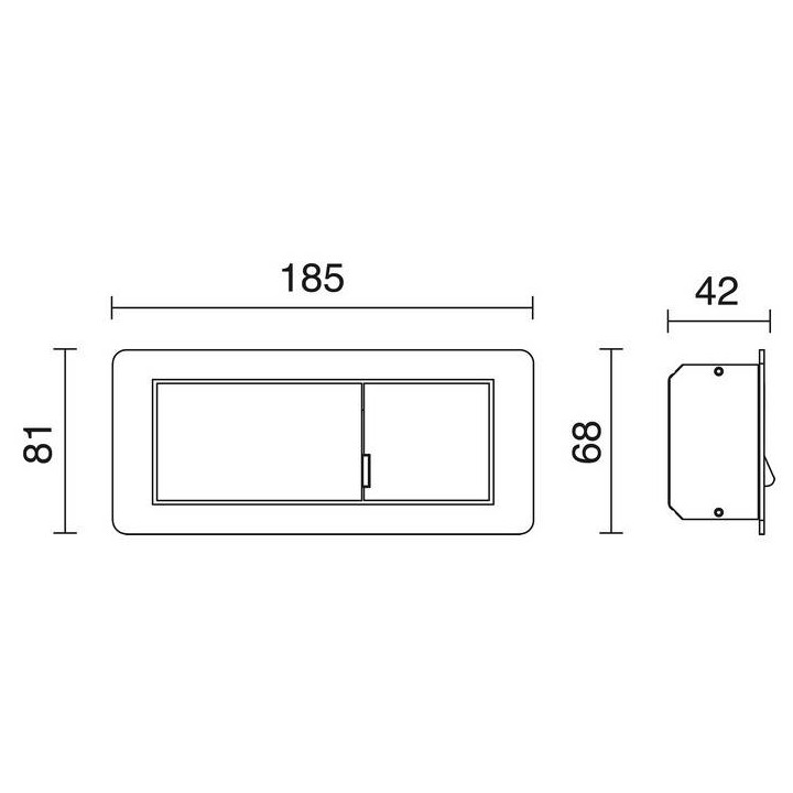 Aplique LESING derecha IP20 LED 3W 240lm 3000K 