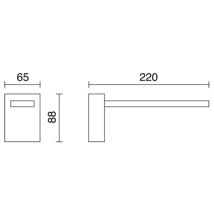 Aplique TIEL IP44LED 1x3W 240lm 3000K cromo