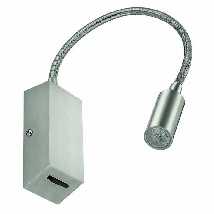 Aplique LEIDEN IP20 LED 1x3W 240lm 3000K niquel satinado