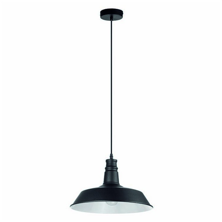 Lámpara Colgante ANTIQ E27 negro ø 36