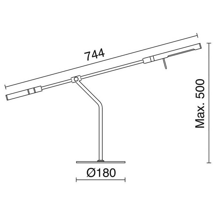 Lámpara sobremesa LED BOOK 4W 3000K negro