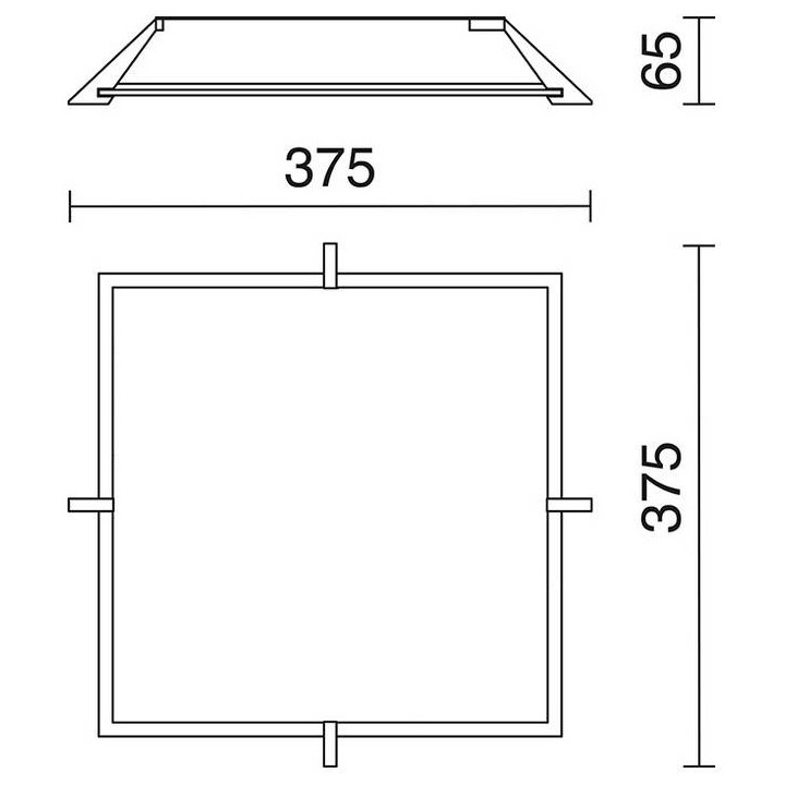 Aplique pared CLEAR  T5 32W cromo / cristal