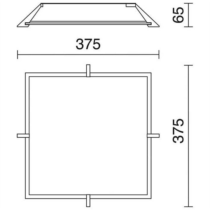 Aplique LED CLEAR  24W cromo / cristal