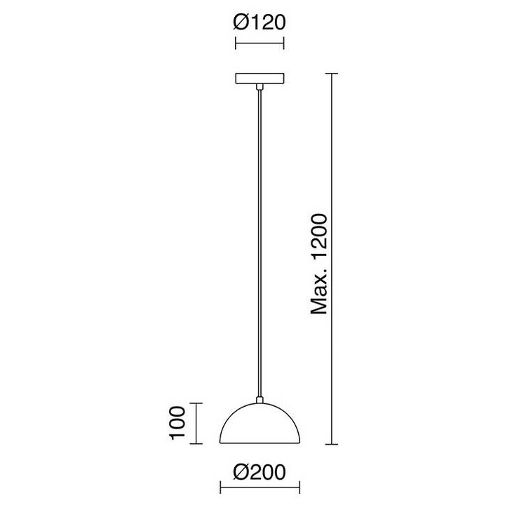 Lámpara Colgante LED DINA 8W 3500K blanco