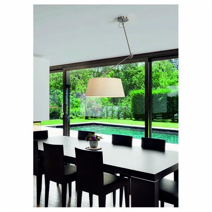 Aplique EASY E27 niquel satinado