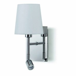 Aplique con lector LED E27+led 3W Cromo 