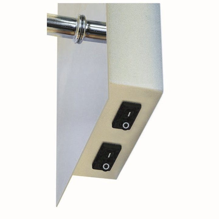 Aplique con lector LED E27+led 3W Cromo 