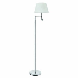 Lámparas Pie de Salón con lector EDA LED E27 60W+led3W cromo