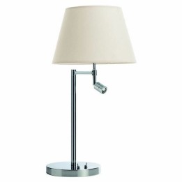 Lámpara sobremesa  EDA con lector LED E27 60W+LED 3W Cromo 