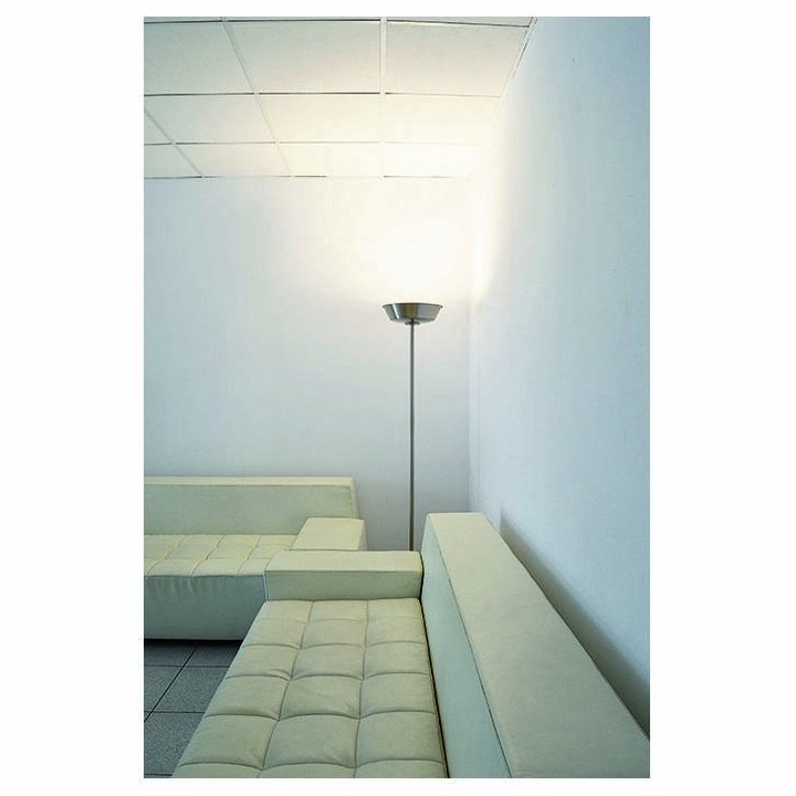 Lámparas Pie de Salón FLAMA LED 24W 2100lm niquel satinado