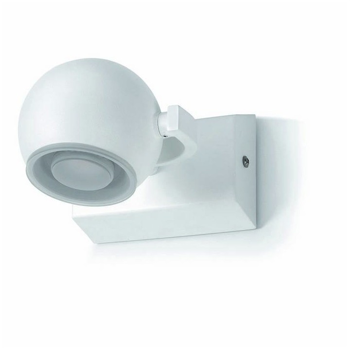 Aplique baño MOON LED 1x5W cromo / cristal