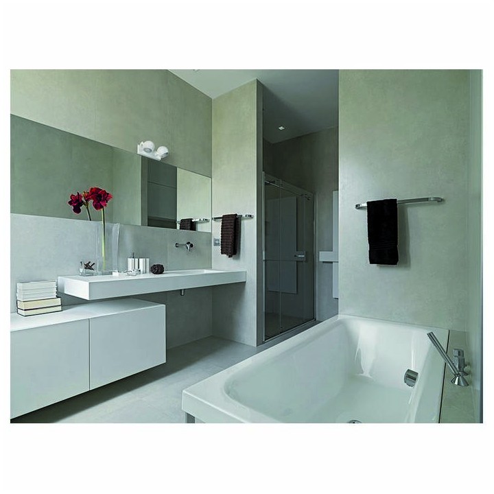 Aplique baño MOON LED 2x5W cromo / cristal