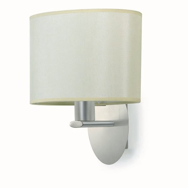 Aplique OVAL E27 niquel satinado 