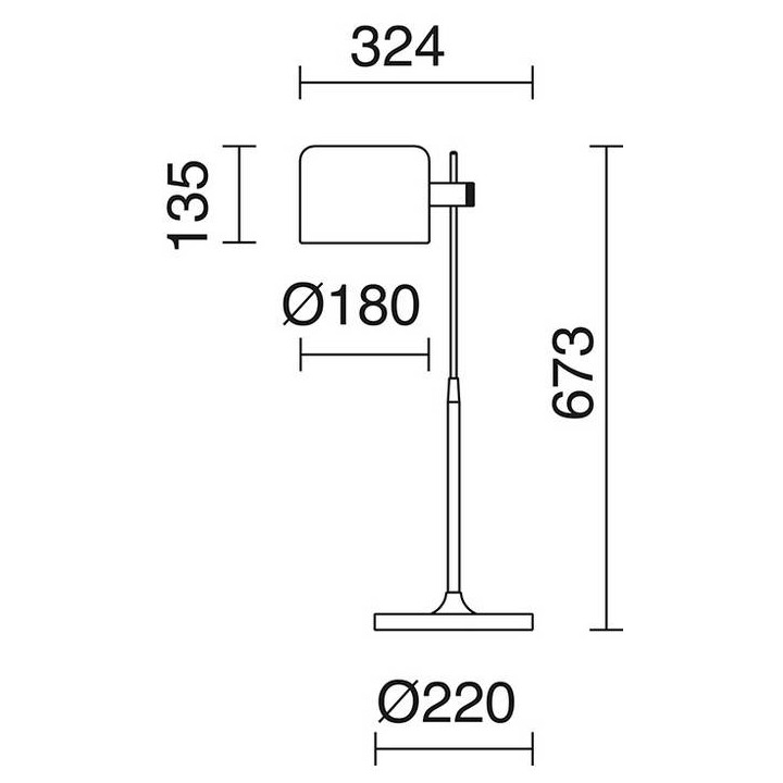 Lámparas Pie de Salón SKANDIA E27 negro