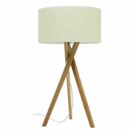 Lámpara sobremesa WOOD E27 madera clara