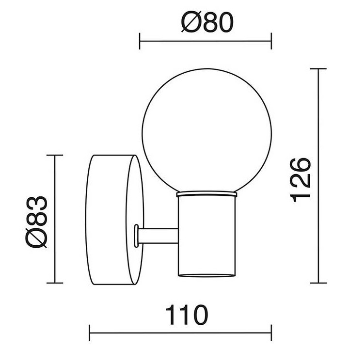 Aplique baño SUN LED 3W 3000K cromo / cristal  240lm