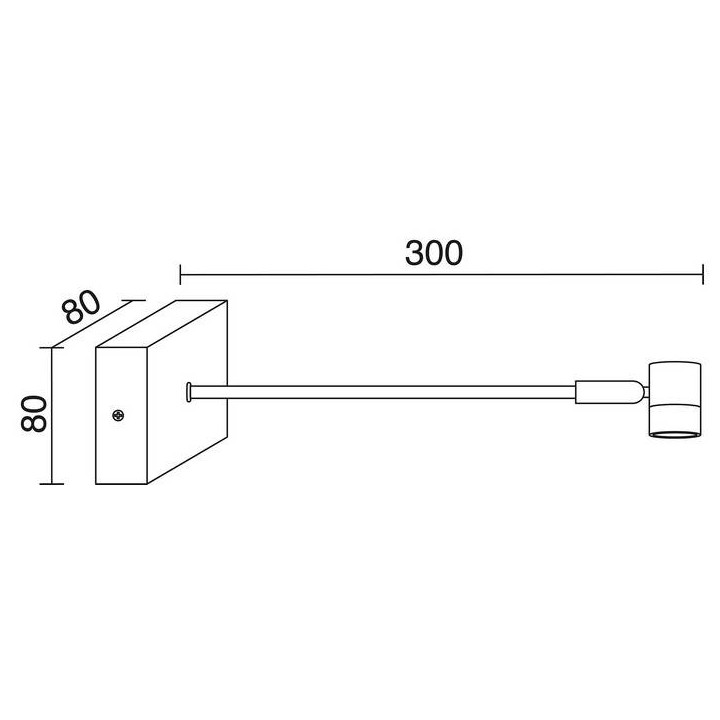 iluminacuadros LORE LED 3W 3000K niquel satinado 
